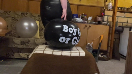 BeachBallsDuo: 100 kg bigbootylucy 10 büyük balon ve 2 büyük folyo sayı balonu...