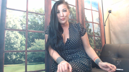 Abby Anna: Smoking Milf shaves college stepson