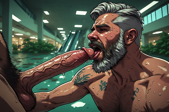 Erotic Man: Seni fantasi blowjob di Mall Terbiar