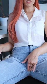 Seducing My Coworker with Wet Jeans
