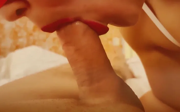 OlxRedFox: Homemade Blowjob Close up with Cum in Mouth