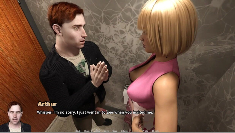 XXX Games Bunk: Temptation Are Everywhere - gameplay - roleplay - banheiro da namorada fodendo pego...