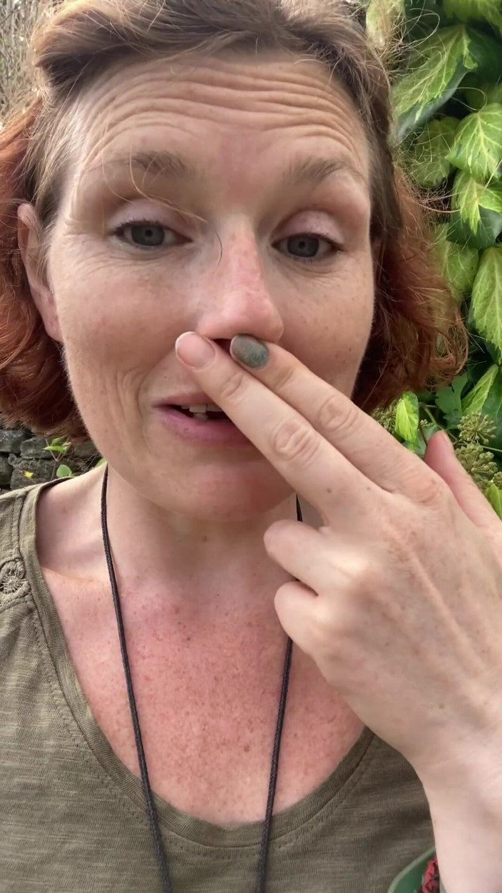 MistressWriggler: Smelling My Stinky Pussy Fingers in a Secluded Garden, Not...