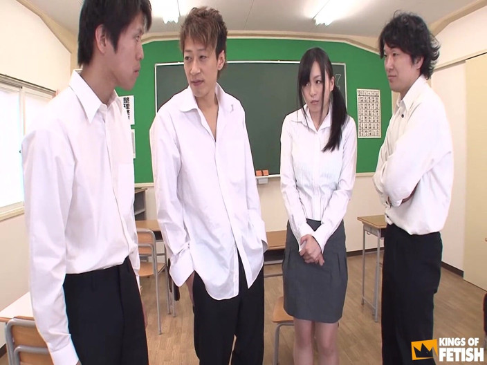 Pure Japanese adult video ( JAV): Japanese teacher squirts a lot in the classroom while getting...