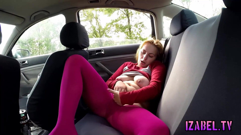 Izabel tv: Simone Playing with Her Pussy in Pantyhose in My Car