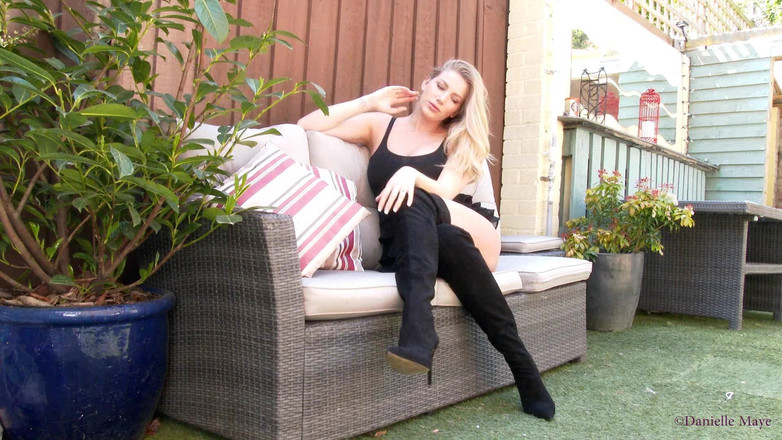 Danielle Maye: Boots Legs Cross