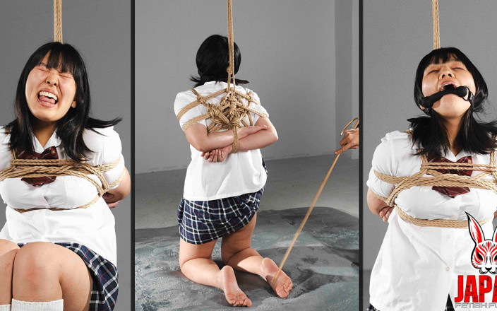 Japan Fetish Fusion: Miwa Kiritani Hands Tied Behind Her Back While Tesshin Doyama...