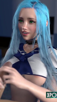 Formosa ragazza asiatica seghe e sborrate - 3D Hentai giapponese