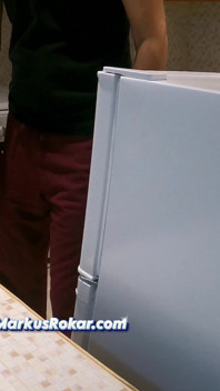 La Matrigna in Cucina Ha Detto No Sesso! - Permette Al Figliastro Di Masturbarsi Solo E Sborrare Sul Suo Culo Grasso