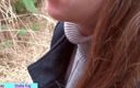 Stella fog: Risky Blowjob in the Park by the Road. Outdoor Blowjob