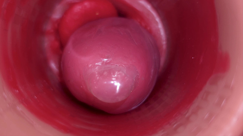Creme sperm: Inside a Camgirl Cervix POV Camera in Vagina with Big...