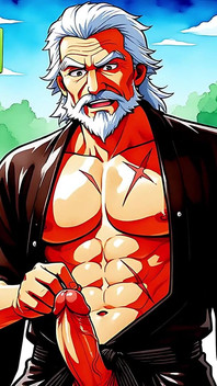 Anime ve manga erotik adam sanat seti