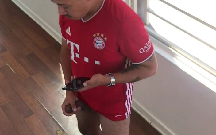 Hardnoisex: Horny Soccer Coach Caught Jerking off Next to Rooftop Window...