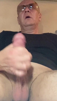 Old Man Smoking and Jerking