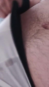 Superchub Jerking of Uncut Hot Smegma Cock Until Orgasm and Smears His Sperm Into Himself