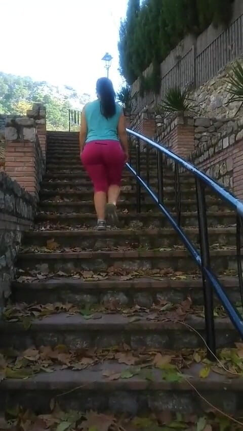 DragonGalaxy11: Horny hiker shows her tits for fun but also gets...
