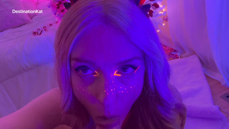 Destination Kat: Blacklight Blowjob and Ride