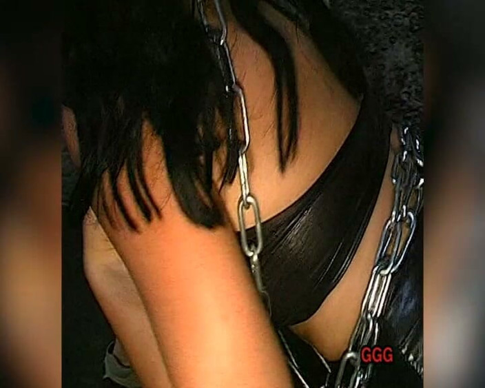 Teen clips and best blowjobs: Ggg John Thompson - Chained Swallowing Slut in Cellar Gangbang