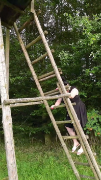 Xxl Pissing From Above in the Forest