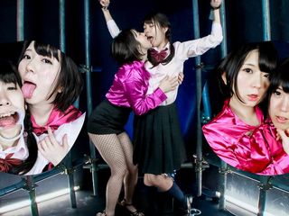 Japan Fetish Fusion: Samimi yüz yalama esareti - Mio ve Reina&#039;nın şehvetli lezbiyen bağı