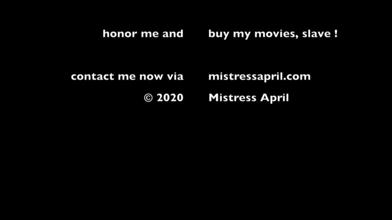 Mistress April: เดโชมิเนทริกซ์ มิสเตรส เอพริล ล้างสมองทาสที่ไร้ค่า