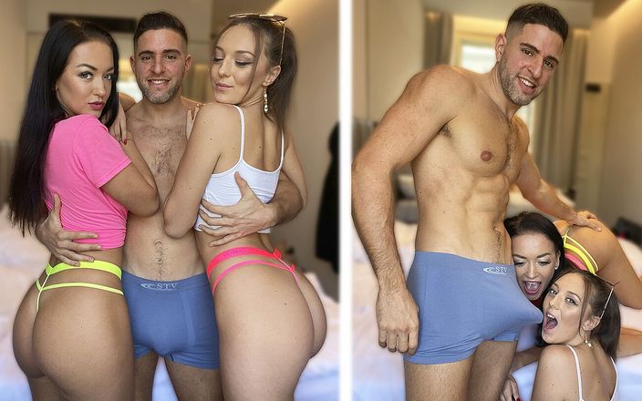 Antonio Mallorca Studio: Threesome super hot dengan 2 gadis ceko seksi