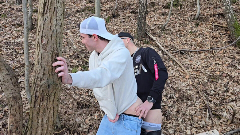 boyzxy212: Outdoor Sex in the Woods with My Gay Slut - He...