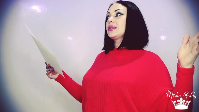 Goddess Misha Goldy: Financial debt contract! How to become mine