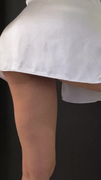 Insane White Satin Tease Turns Into Fart Hell