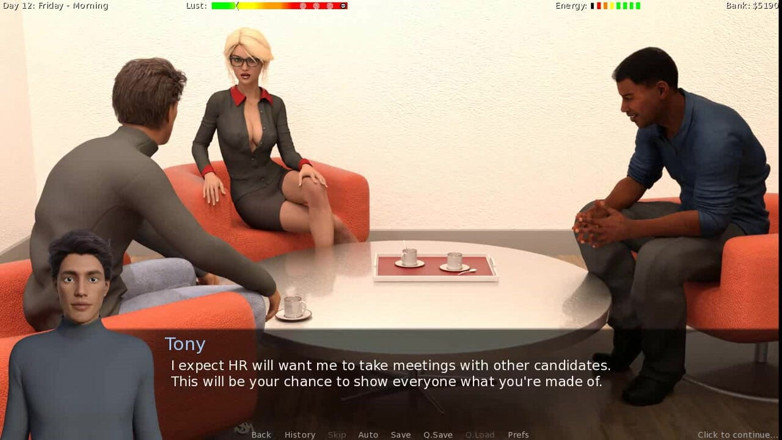 Dirty GamesXxX: Spolubydlící: nová sexy sekretářka s velkými prsy ep. 8