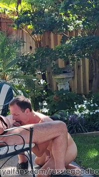 Daddy Jay Taylor Gets Backyard Blowjob