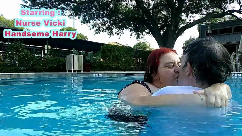 BBW nurse Vicki adventures with friends: Nurse Vicki and Handsome Harry Are Having Fun Kissing in...