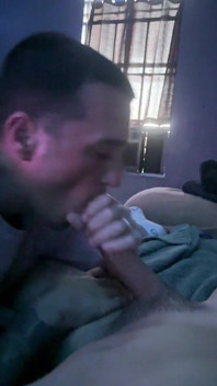 Sucking His Huge Latin Cock and Always Taking the Load with Him