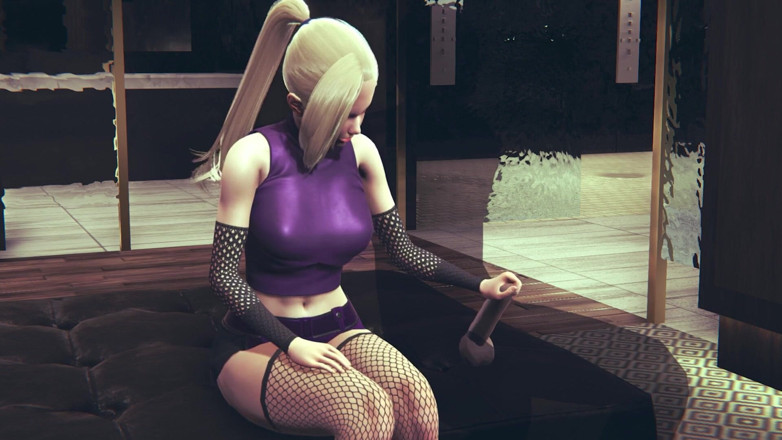 Waifu club 3D: Ino Yamanaka zal je lul aftrekken als je het vraagt