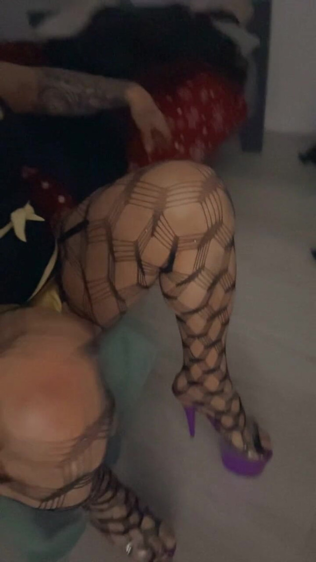 Transvestite High Heels Mini Skirt (Bbc trans studio)