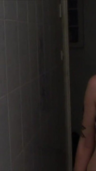 Mature blonde sucks cock and perverts enjoy watching 2 wives in the bathtub - 2 scenes in 1