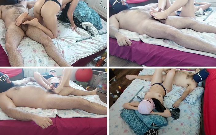 Mirsur: Wife Gives Me a Footjob. I Cum on My Wife's...
