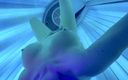 Aqua Pola: 自慰行為と乳首は日光浴エリアスタジオで遊ぶ