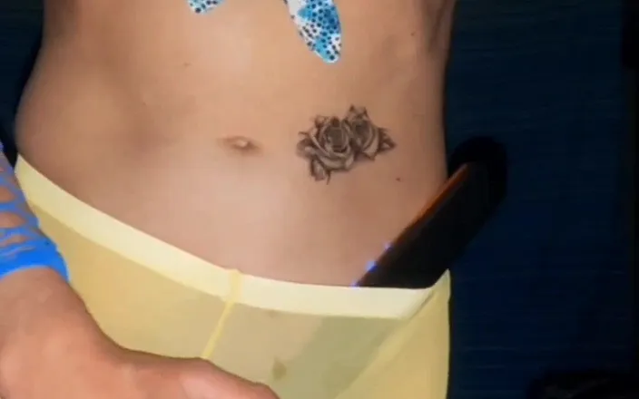 Lizzaali: Playing in my yellow tights and wand