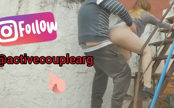 Activecouplearg: Hard Sex on the Staircase