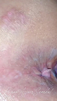 Pinay Huge Slow Mo Cumshot in the Ass