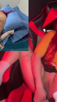 I Masturbate in the Office Watching My Anal Video with My Husband and Then Fuck Him