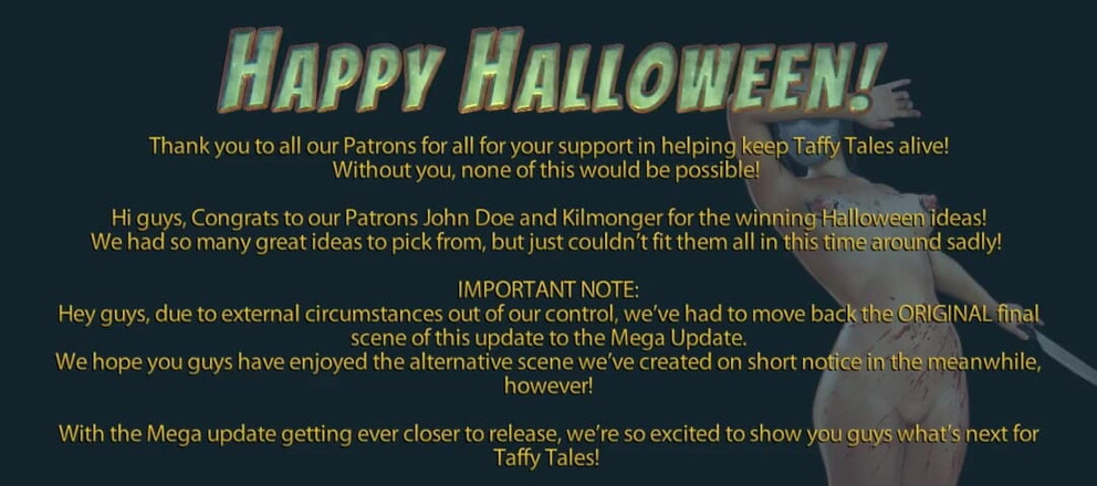 LoveSkySan69Real: Taffy Tales V0.95.7 Část 90 Halloween Speciál od Loveskysan69