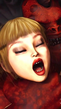 Infern. Sex incitant în iad. Diavolul fute tare o sclavă tânără și sexy