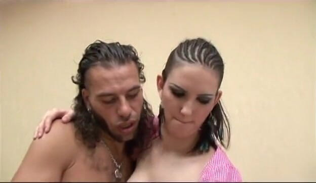 Don't say a word: Brunette babe is pleasing hard dong