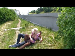 Xtime Network: Hot blonde babe gets fucked outdoors