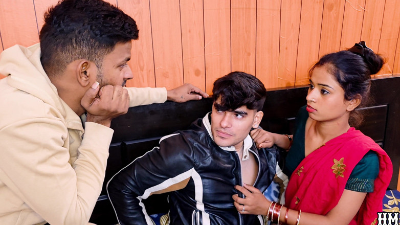 Hotmaster: Desi trio hardcore Indische seksvideo vrouw man en vriend