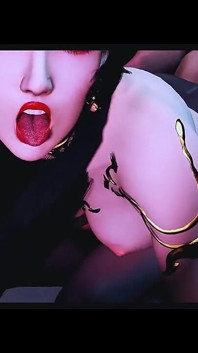 Dea della fantasy bliss: curve 3D glow - 3D Animation Hentai