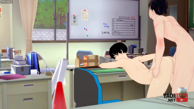Yaoitube: Yaz hikaru yaoi - yoshiki öğretmen odasında sikiliyor