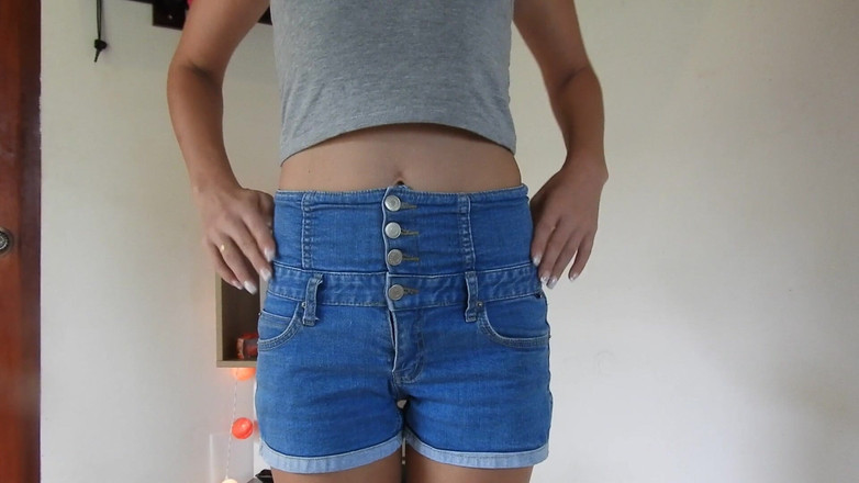 MissAnja_FH: Jeans Shorts Try on/modelling